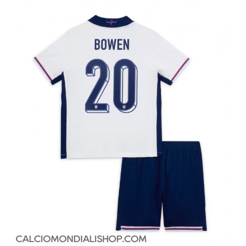 Maglie da calcio Inghilterra Jarrod Bowen #20 Prima Maglia Bambino Europei 2024 Manica Corta (+ Pantaloni corti)